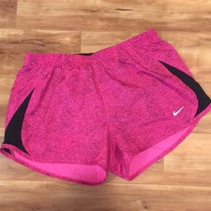 Nike Women’s Hot Pink & Black Print Running Shorts